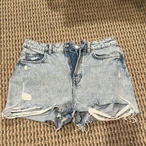 Distressed Denim Women's Shorts